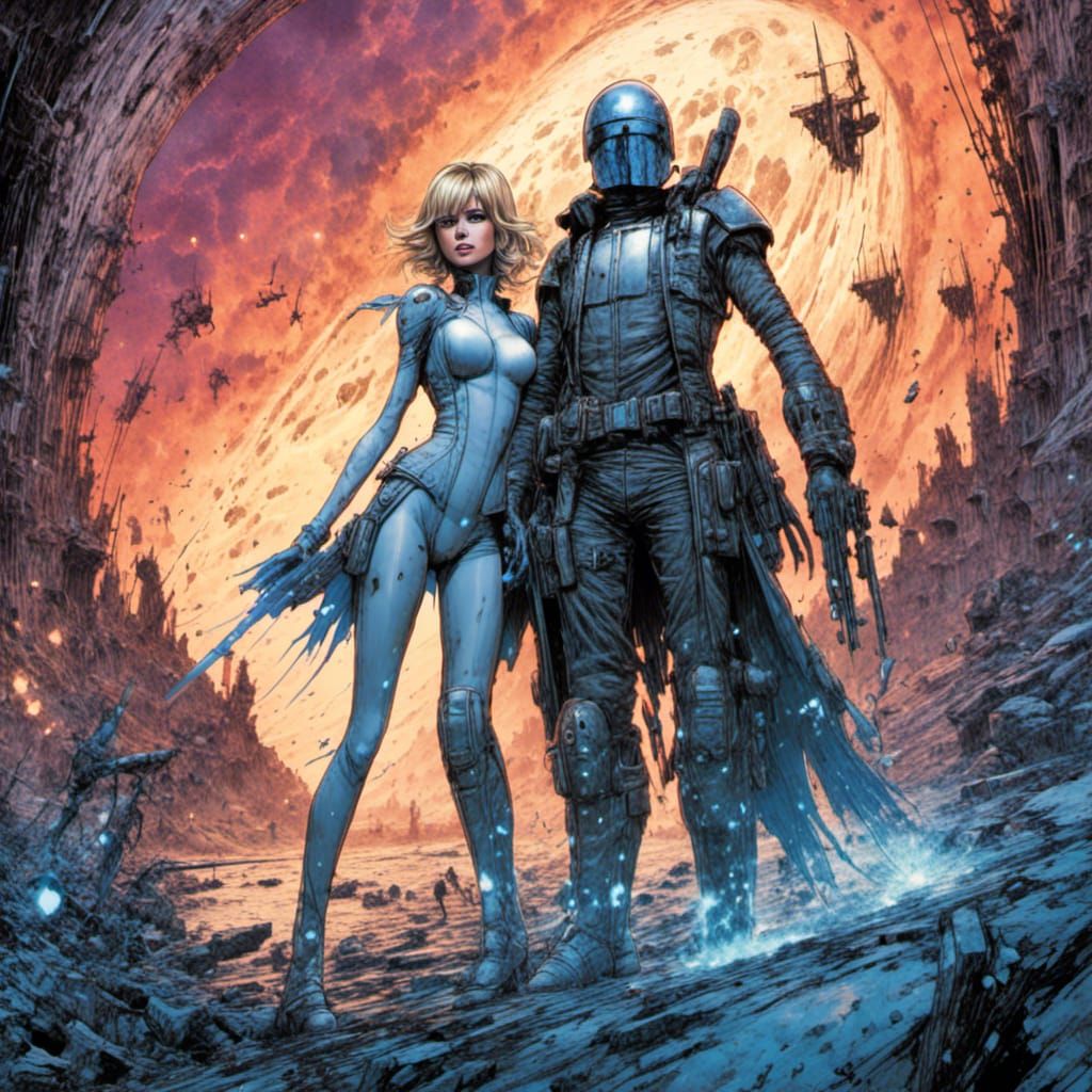 Valerian and Laureline Comic Book Art