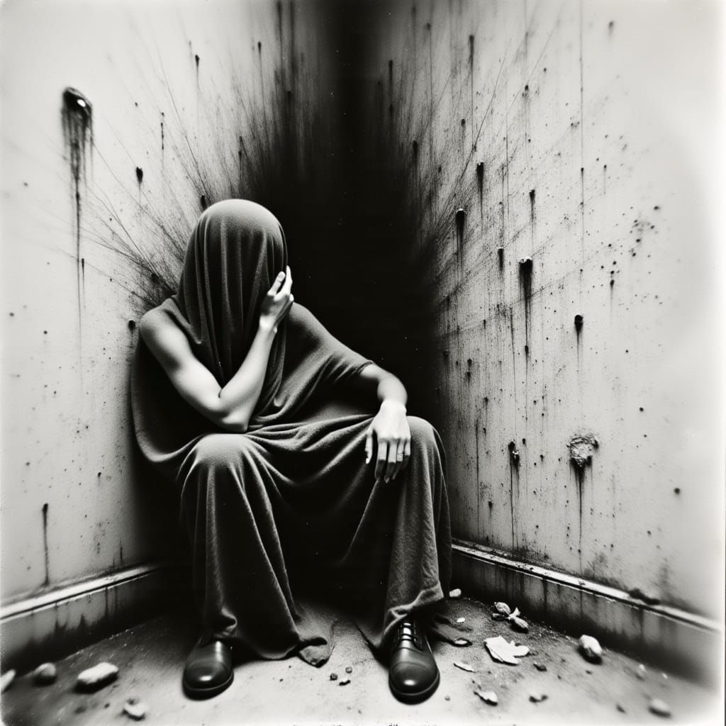 A Woman's Transformation into a Shadowy Form