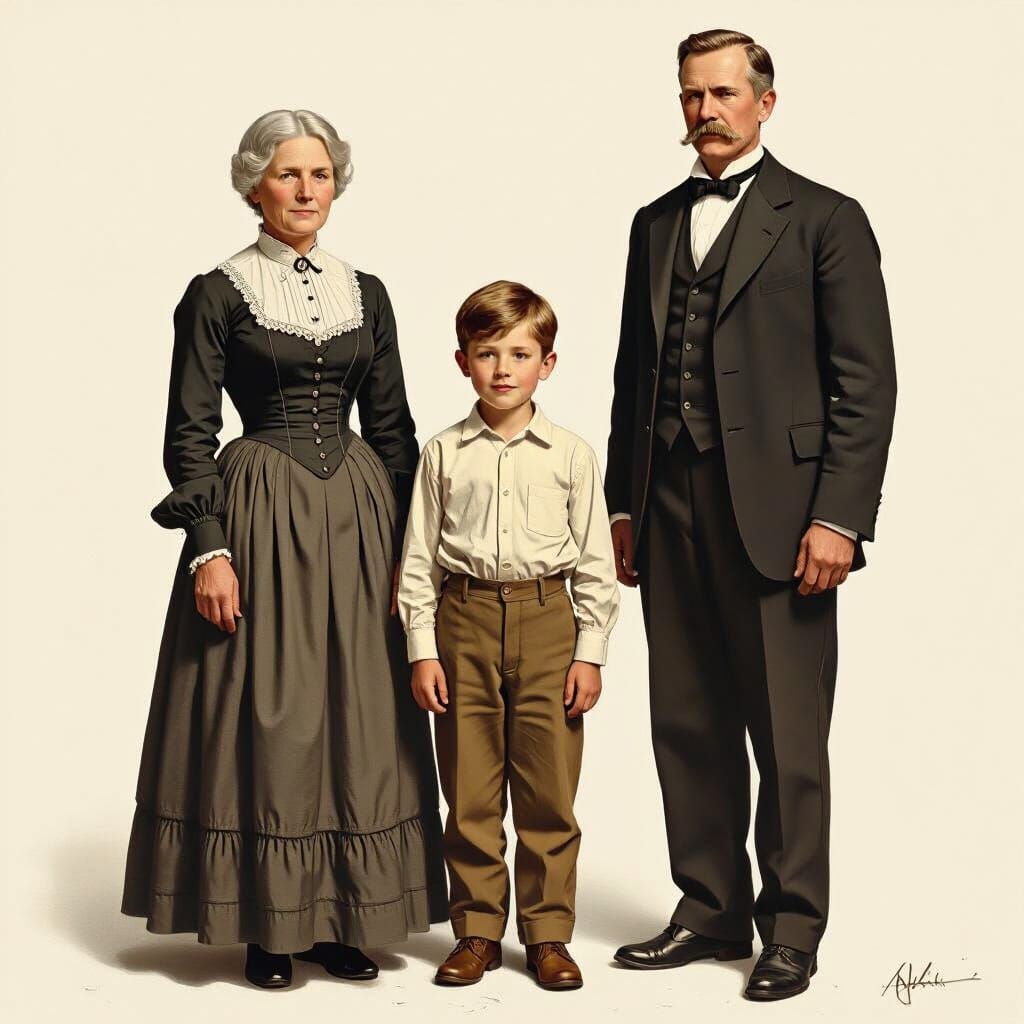 Thomas Edison Illustration in Vintage Style