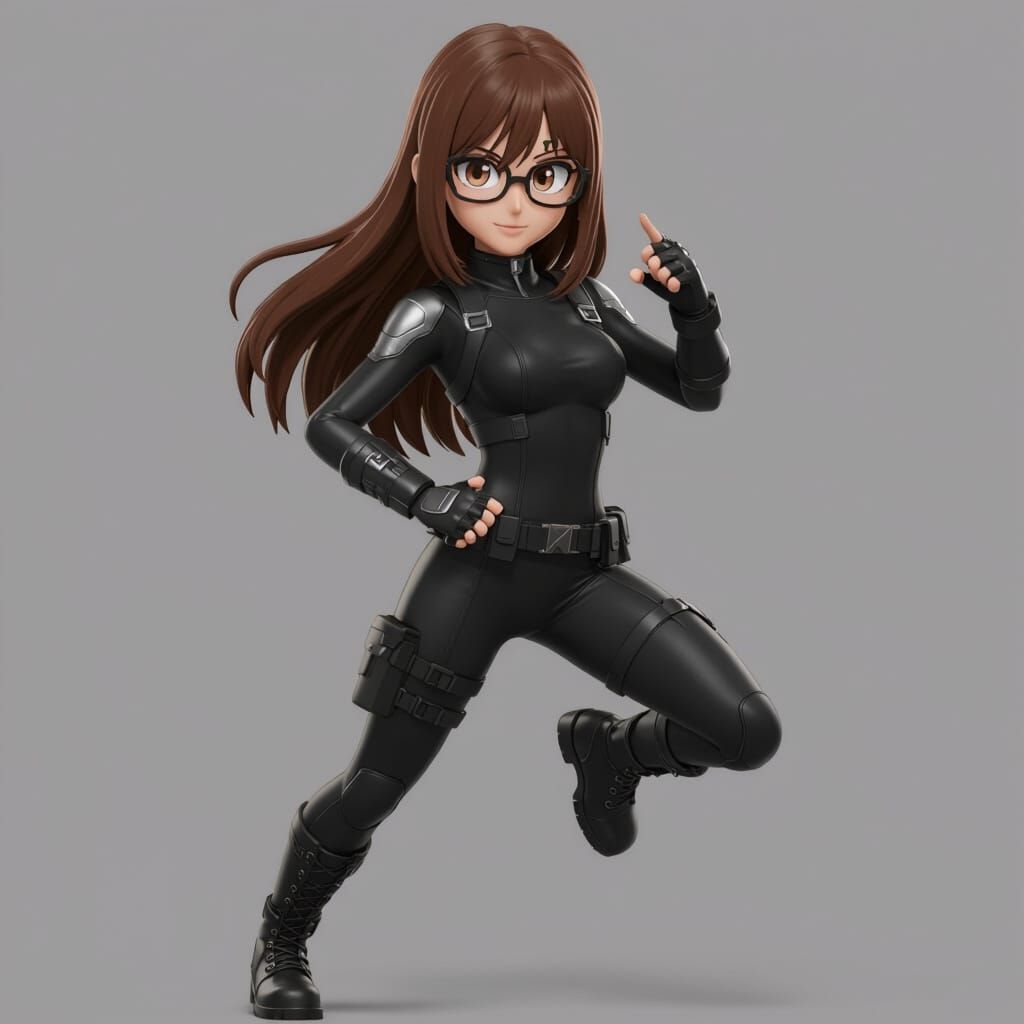 Anime Hero Student in 3D Art Style