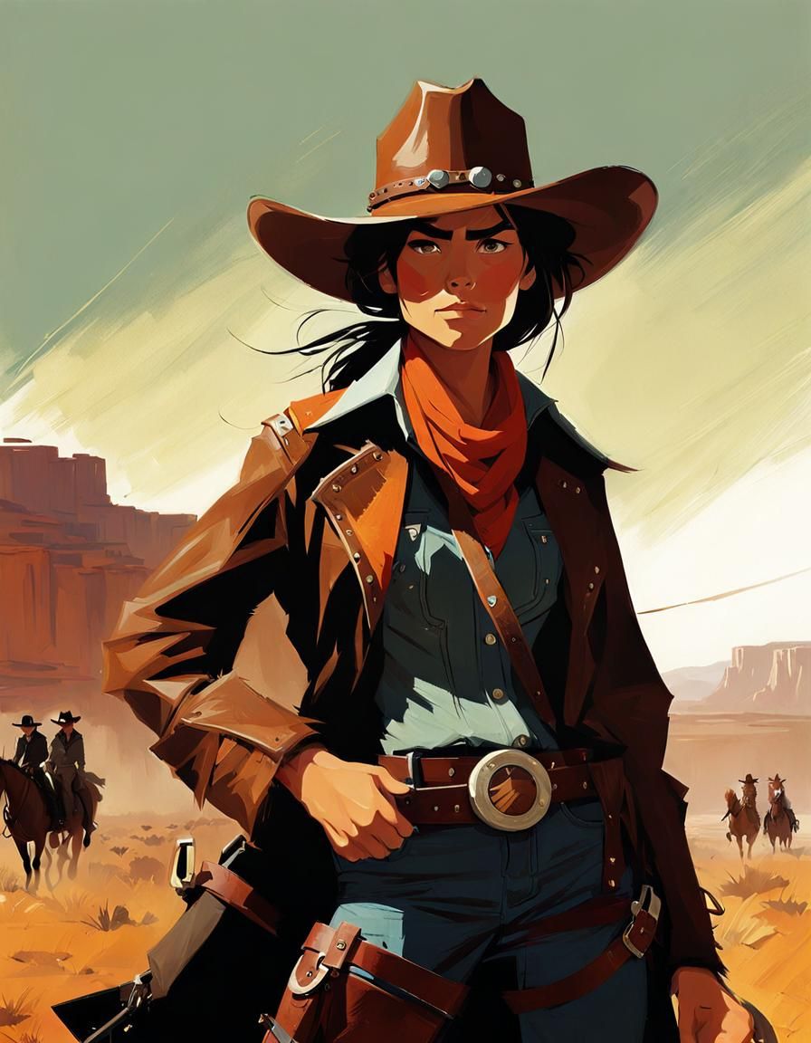 Cowgirl Portrait Inspired by Animation Masters