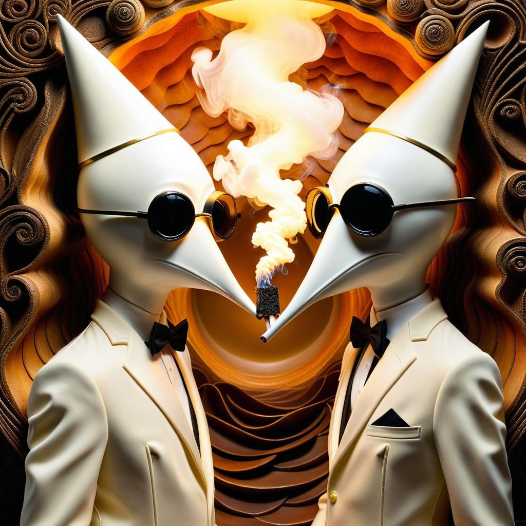 Surreal Smoky Skirmish in Volumetric Style