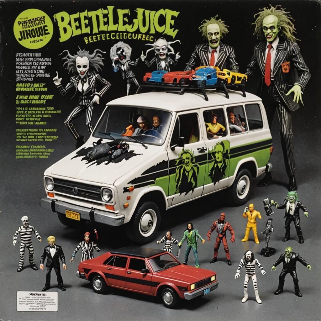 Beetlejuice Battle Van Action Figures: Magazine Ad
