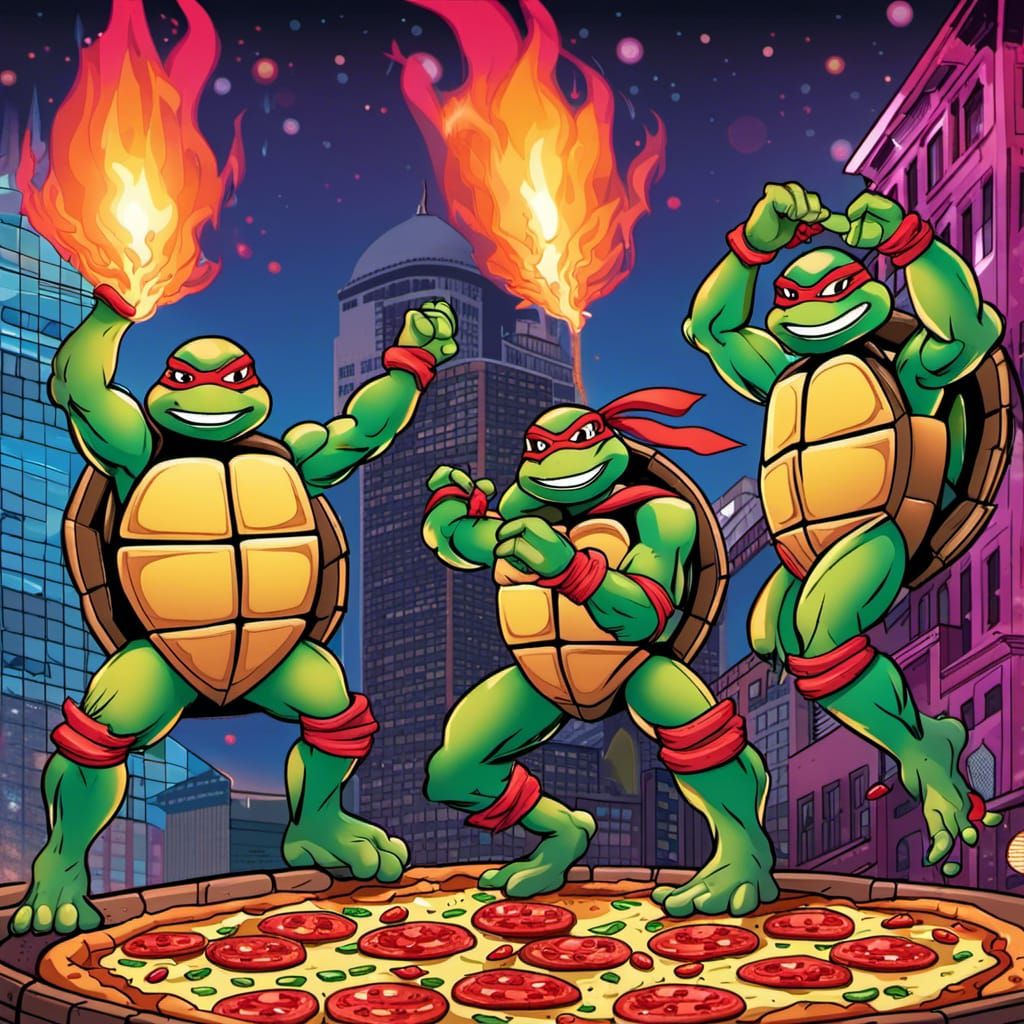 Ninja Turtles Disco Pizza Inferno