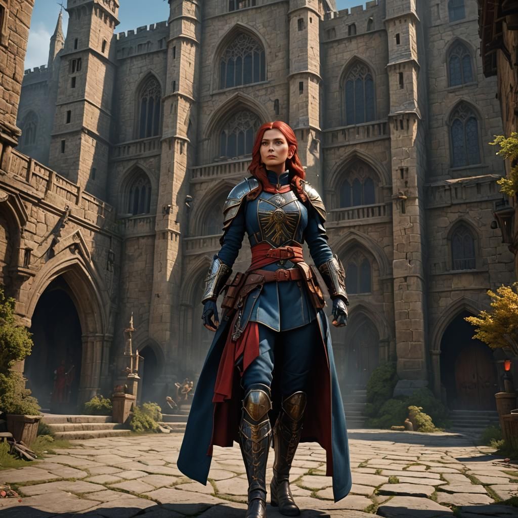 Scarlett G.I. Joe in Medieval Garb