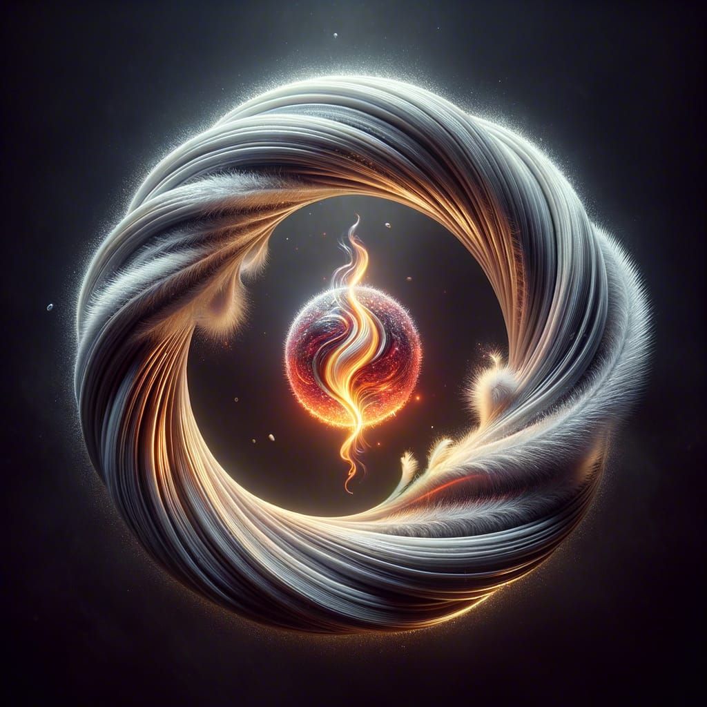 The Everflow Coil: Liquid Moonlight & Starlight Ring