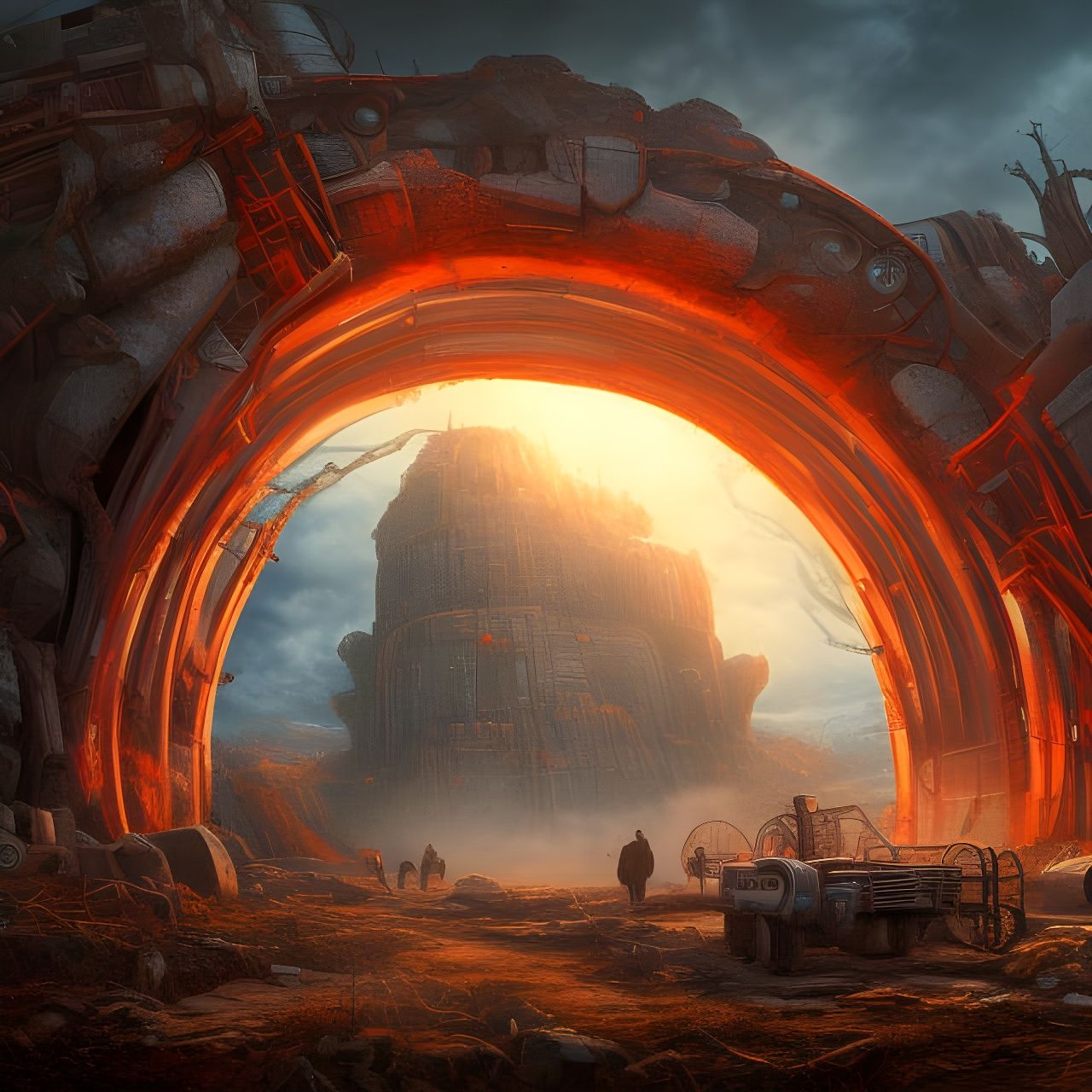 Apocalyptic Portal Machine in Ultra Detail