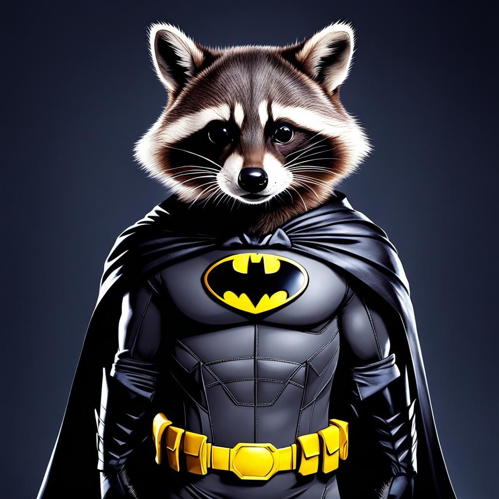 my raccoon is a superhero