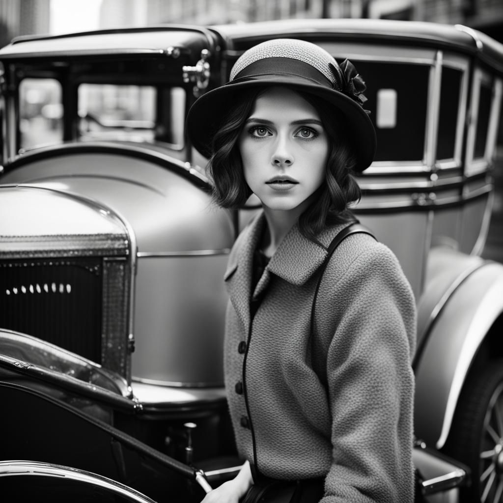 Anna Kendrick in 1920s Art Deco Portrait
