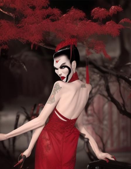 Chinese Vampire in Gothic Style