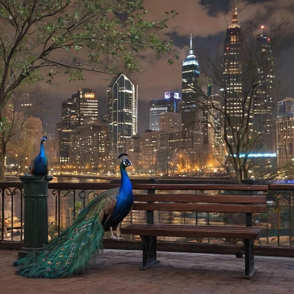 Urban Peacocks, Majestic and Demure