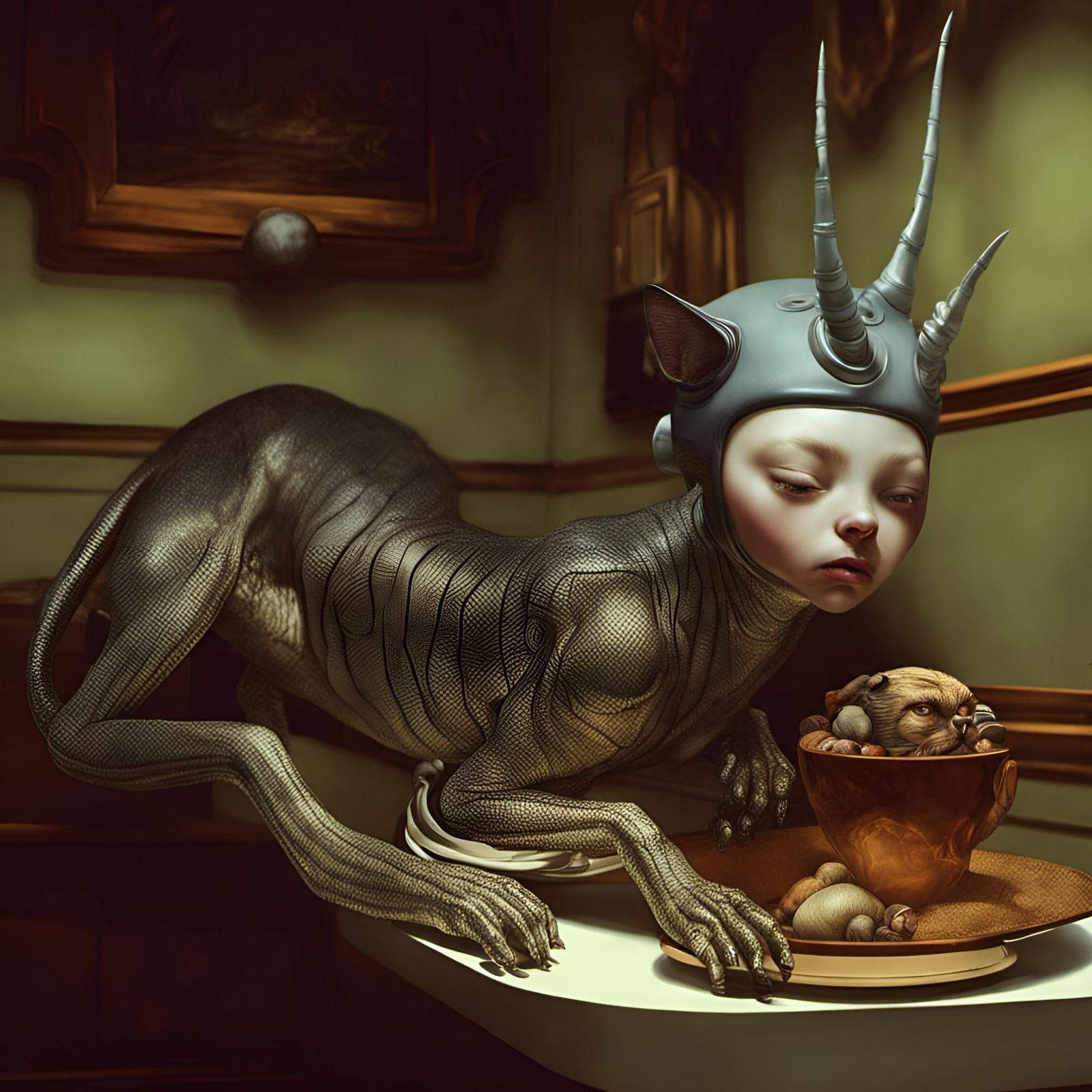 Alien People Pets in Dreamy Magical Realism