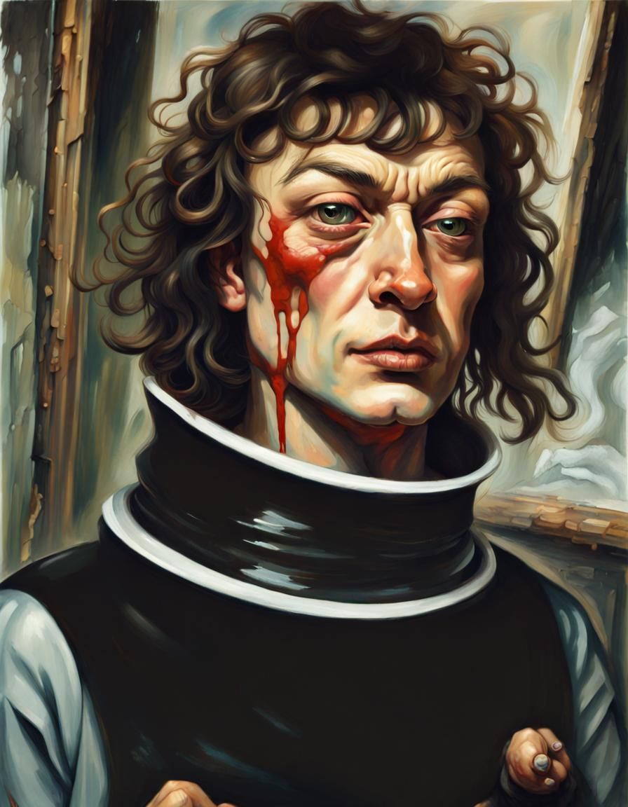 Sci-Fi Pinup Portrait on Alien Planet