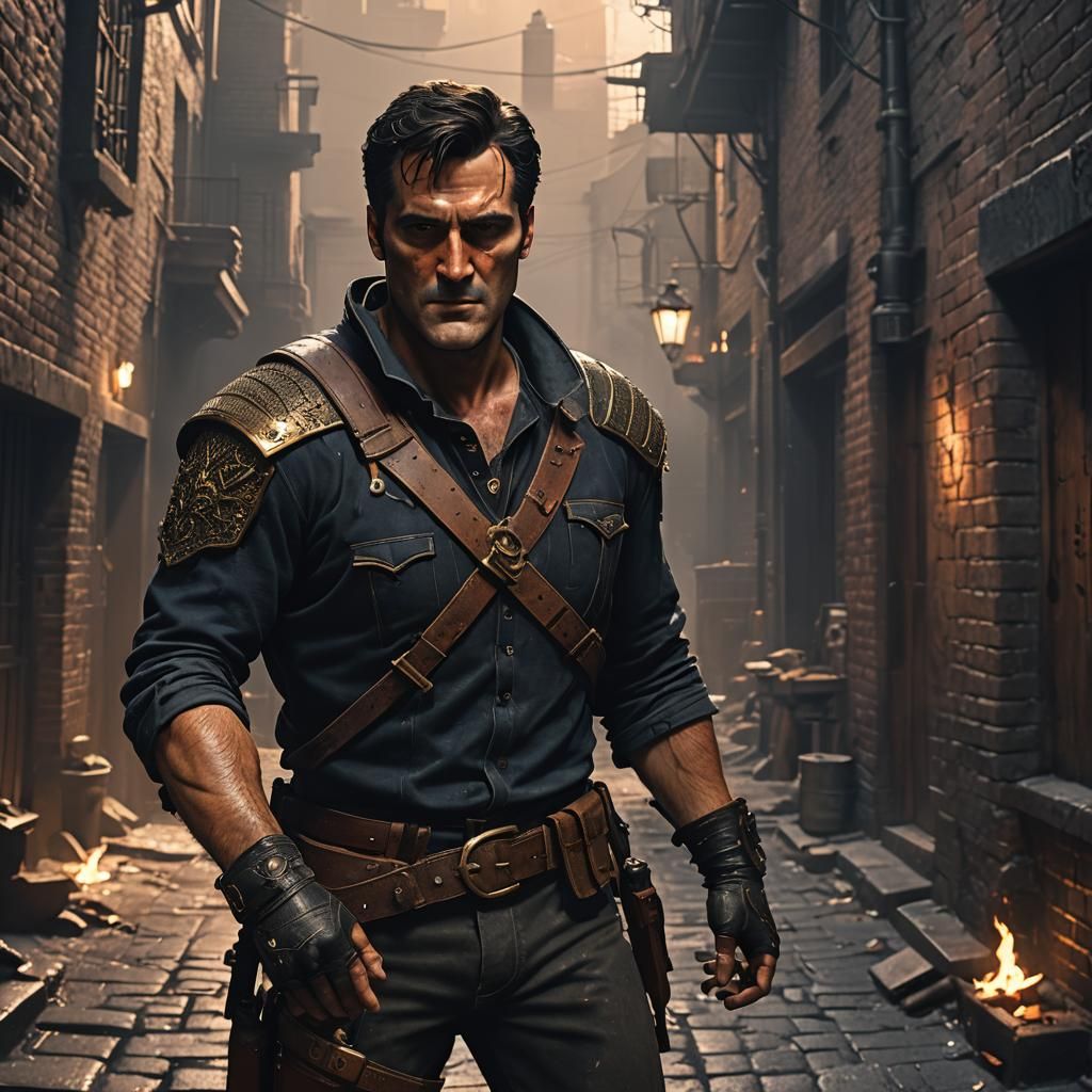Ash Williams as Garrett in Moody 3D Cinematic
