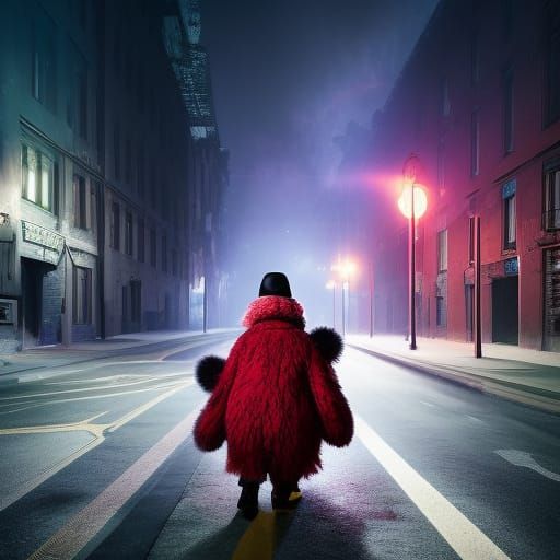 Haunted Asylum: Young Lady with Teddy Bear in Surrealism