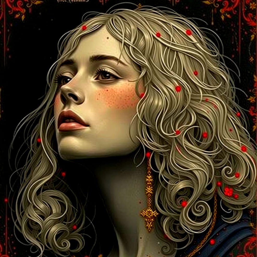 Abstract in Varied Shades of Red