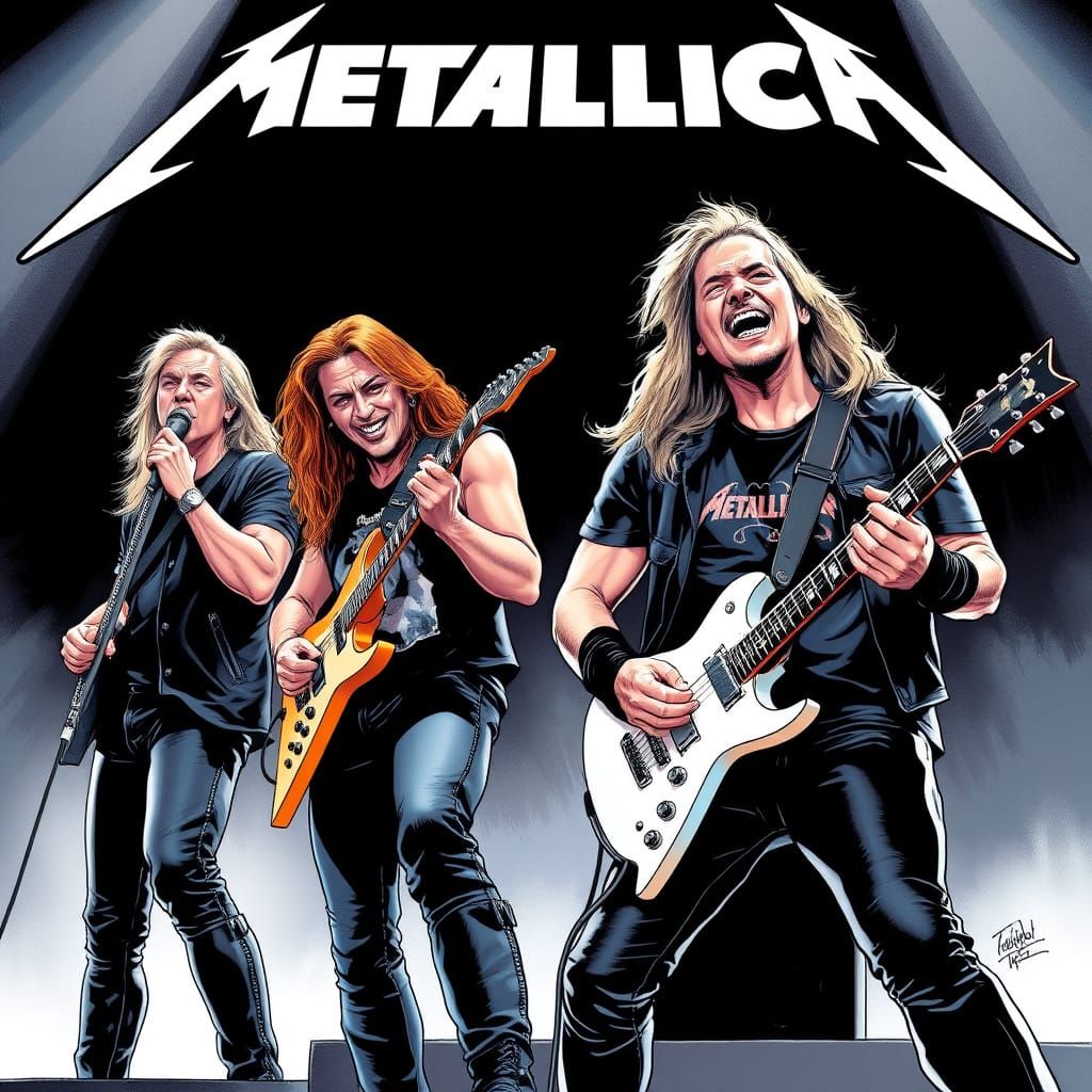 Metallica Live: Comic Book Art Style
