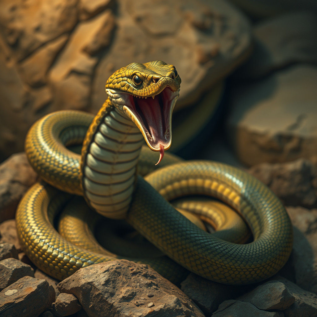 Abstract Serpents Generated by AI