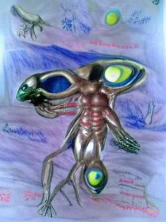 Realistic Six-Armed Alien From an Alien World