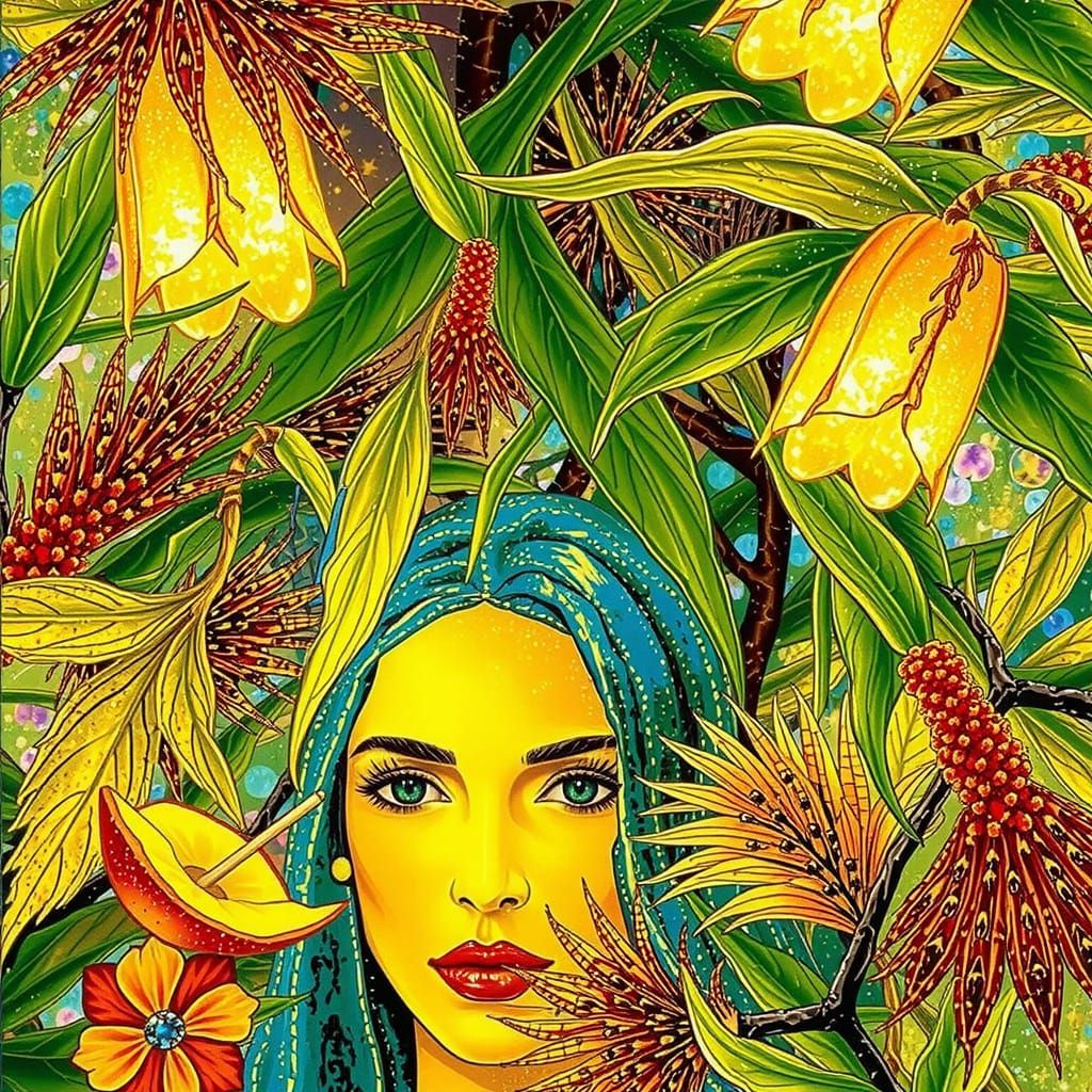 Dreamy Color Field Landscape with Ethereal Light