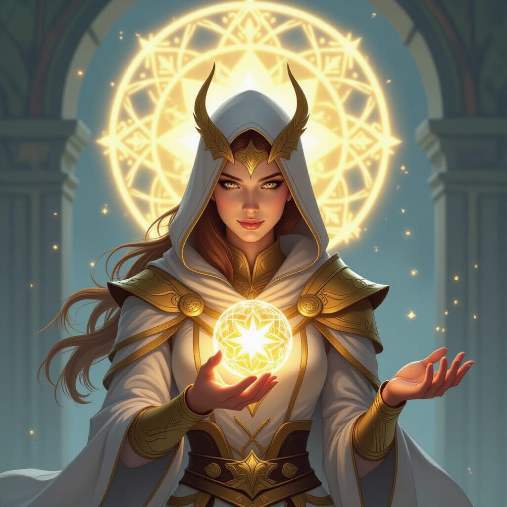 Golden Quiet Magic The Gathering Card Art