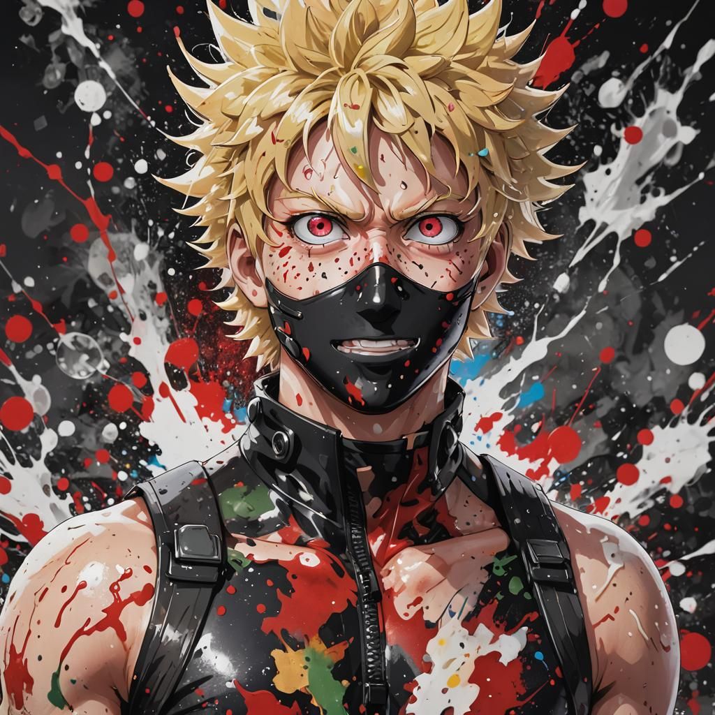 (masterpiece,best quality, detailed), male focus, bakugou ka...