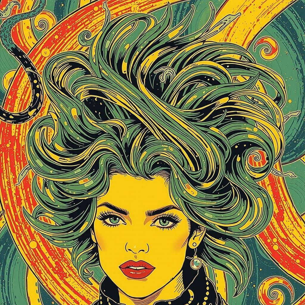 Ethereal Light Tendrils Dance in Vibrant, Surreal Abstractio...