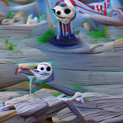 Hyperrealistic 3D Jack Skellington Rendering