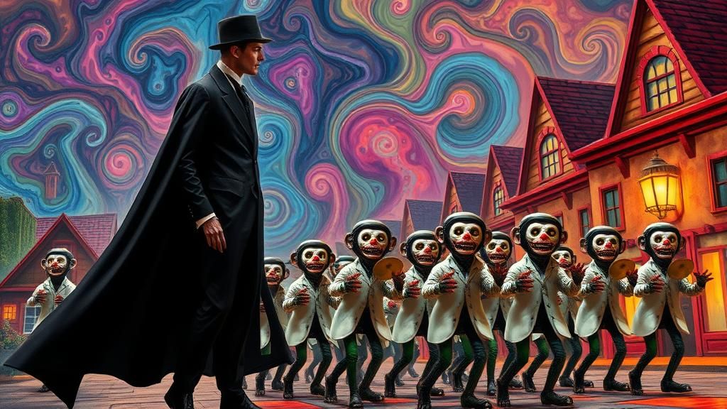 Surreal Toymaster Summons Mechanical Clowns in Dream Town