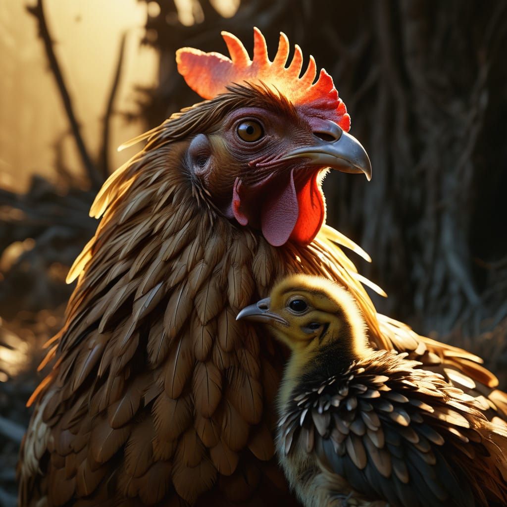 Motherly Love in Earthy Renaissance Style