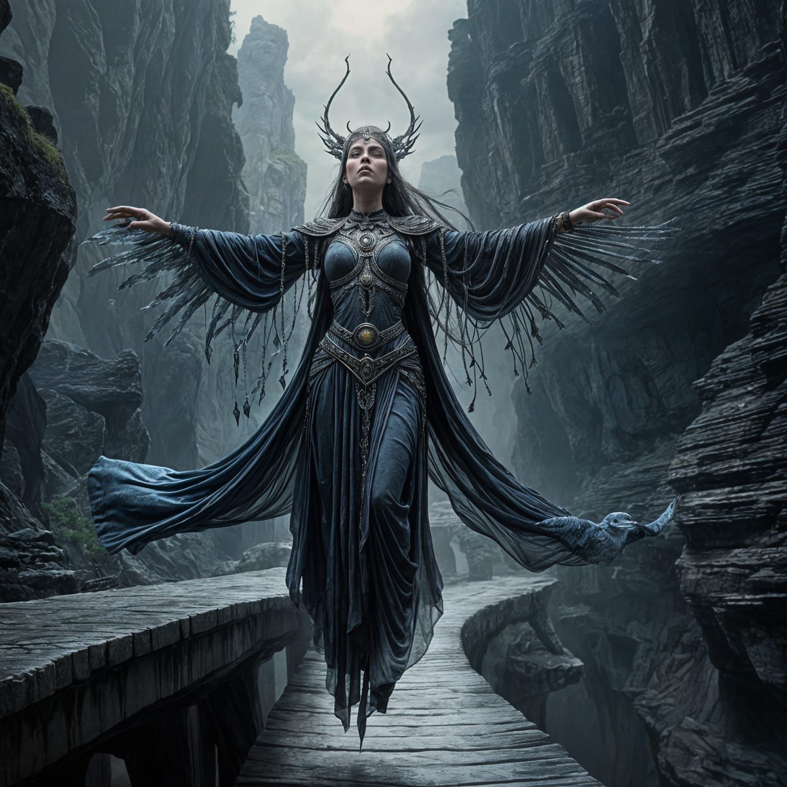 Surreal Shaman Embarks on Ancient Ritual