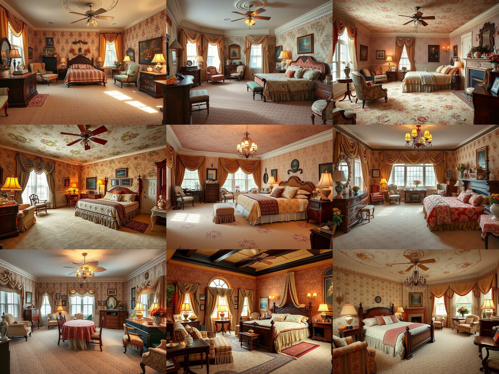 Kitschy Shabby Chic Master Bedroom Interior