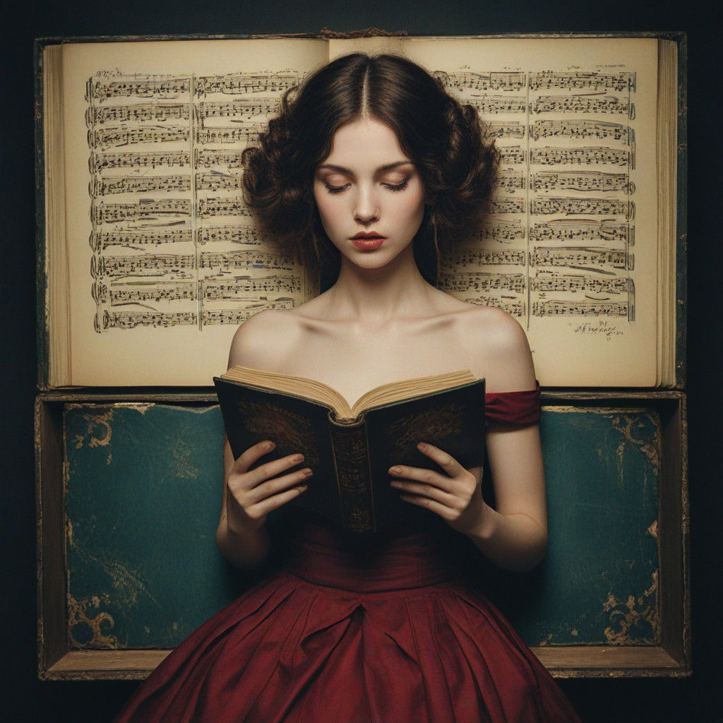 Antique Sheet Music Captures a Young Woman's Imagination