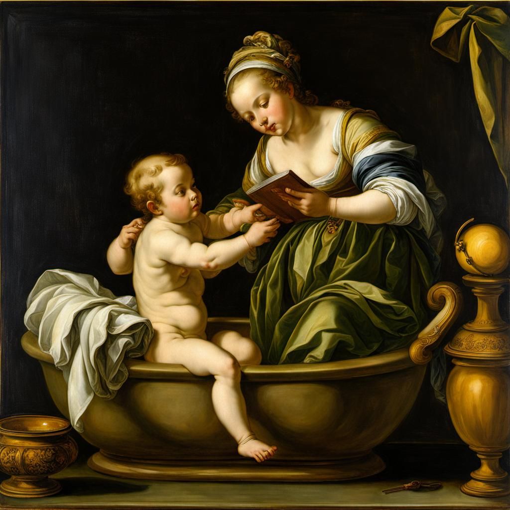 Children's Bath in Mannerist Style