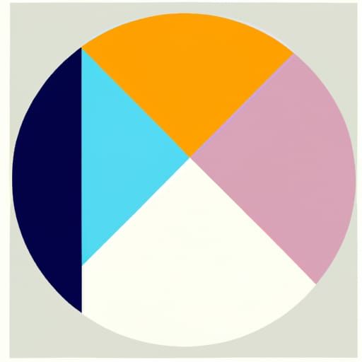 Geometric Bauhaus Logo in Pop Art Style