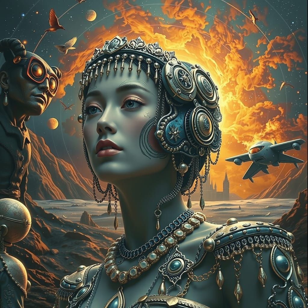 Hyperrealistic Exploration of Femininity and Humanity