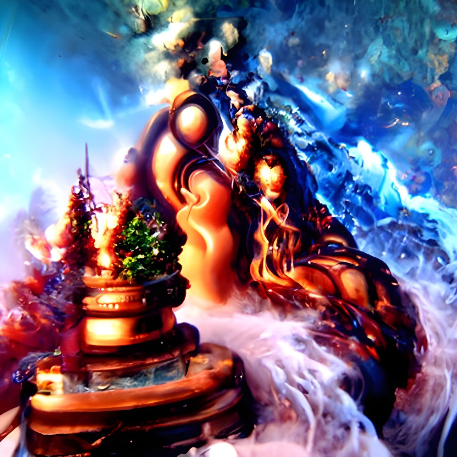 Shiva Incarnate: Modern Abstract Ethereal Deco