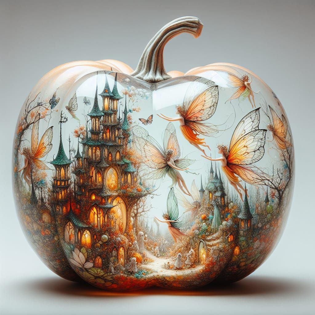 Fall Inside A Glass Pumpkin