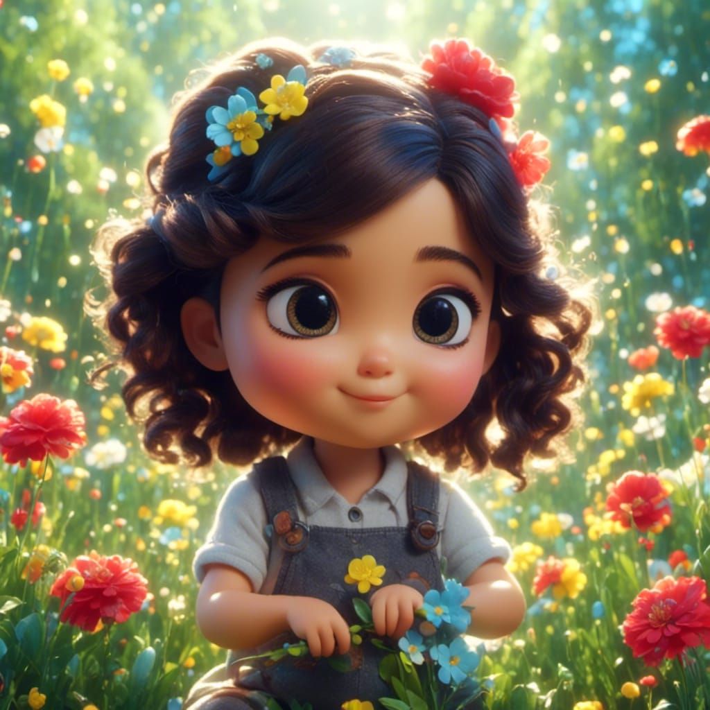 Cute Chibi Gina Carano Portrait