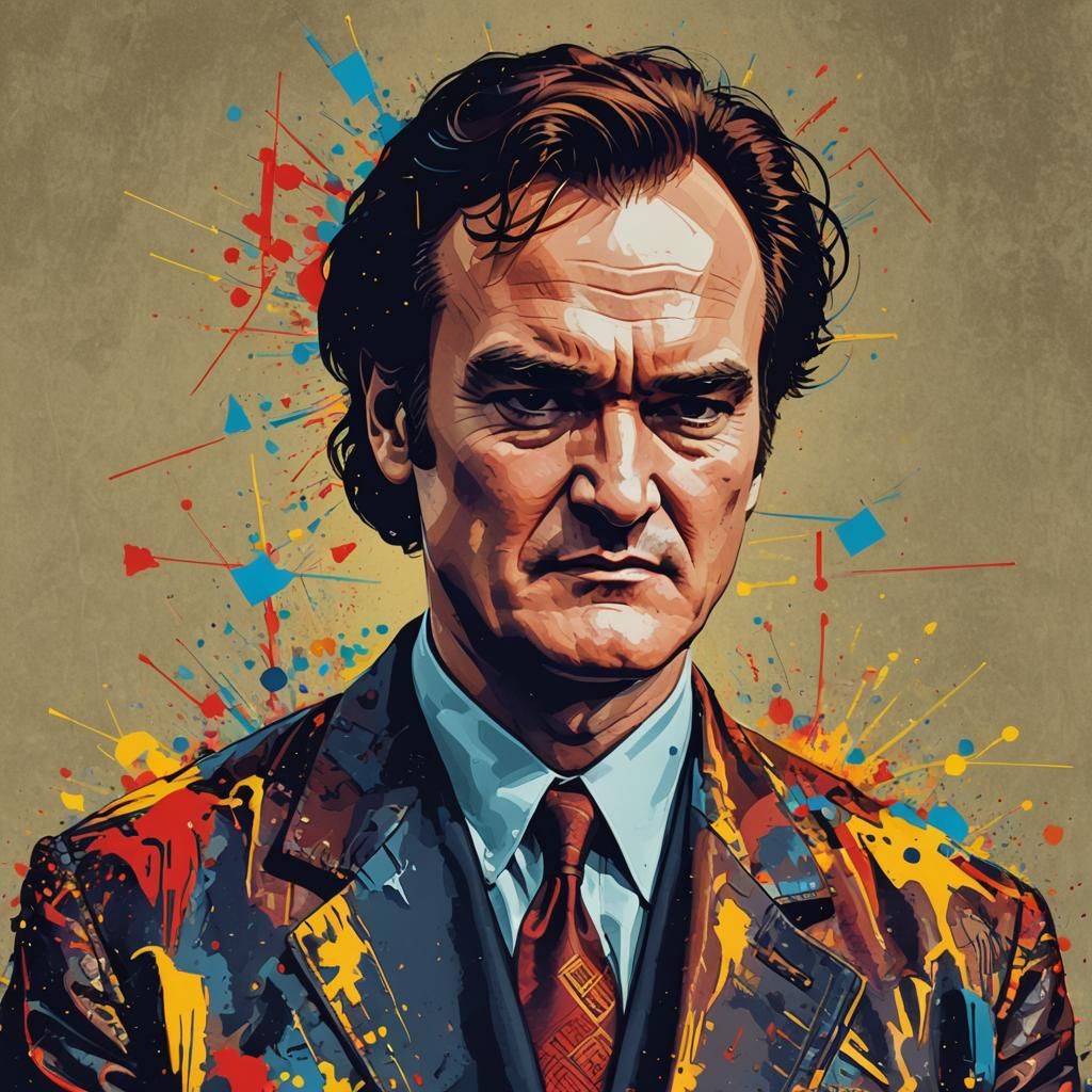 Pop Art Screen Print in Bauhaus Style