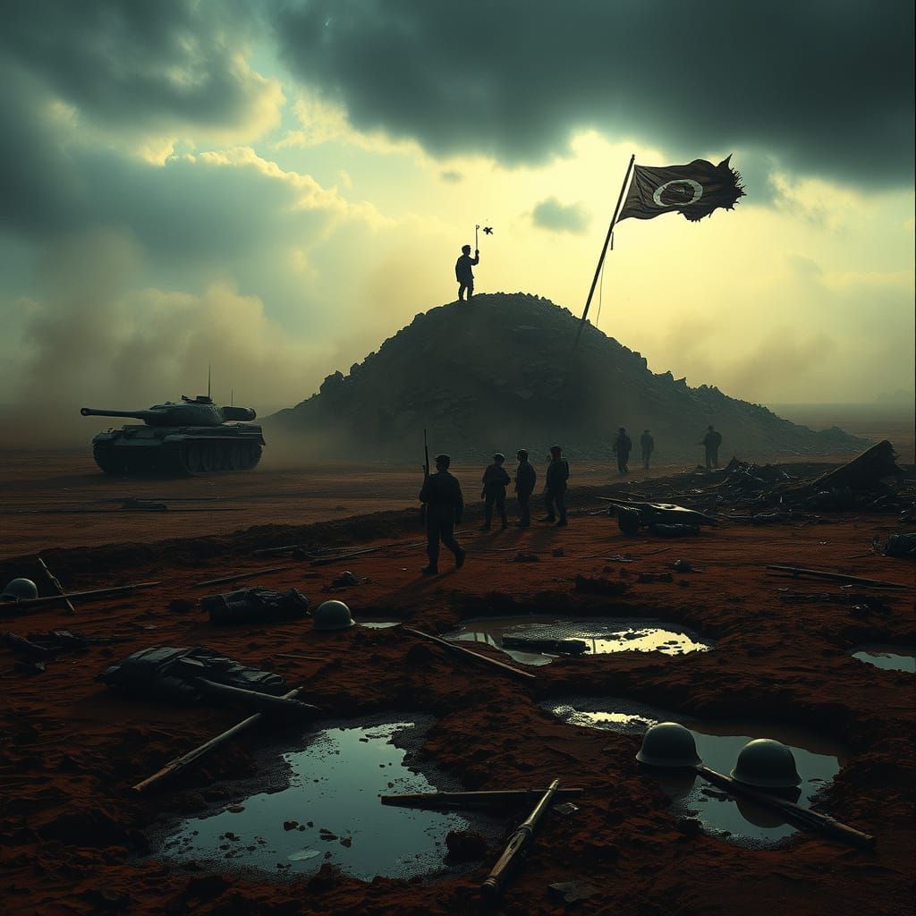 War Torn Landscape in Cinematic Realism