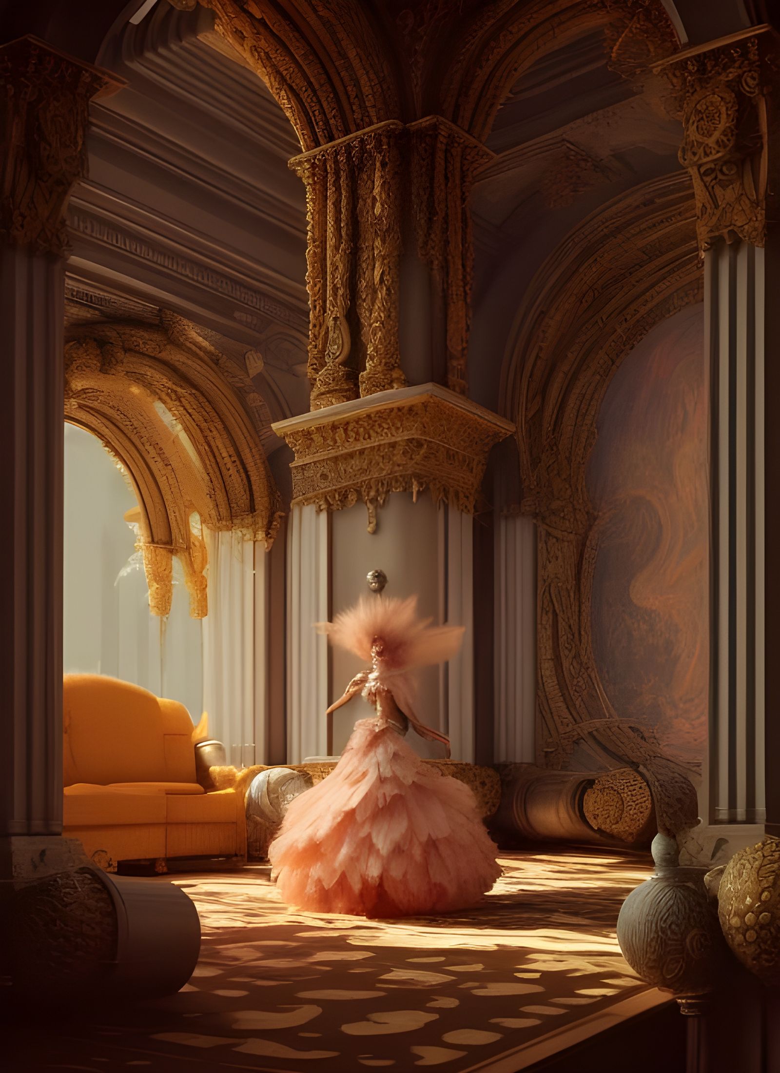 Hyperrealistic Ornate Digital Art in 8k