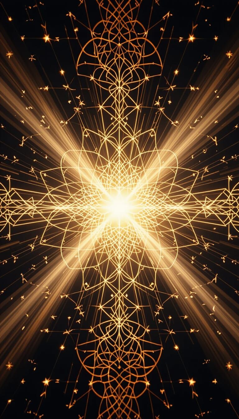 Islamic Geometric Patterns Emanating From White Light