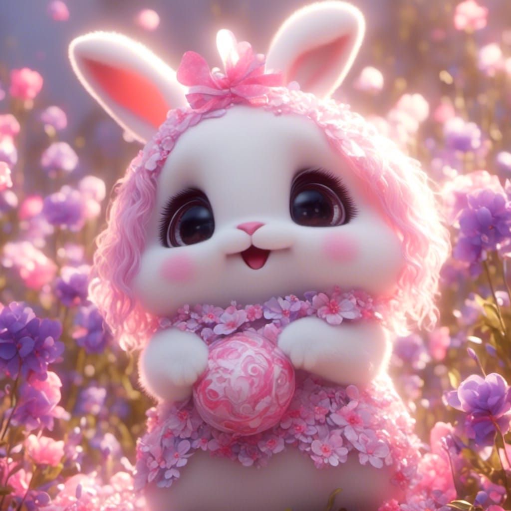 Cute Bunny Rabbit Portrait