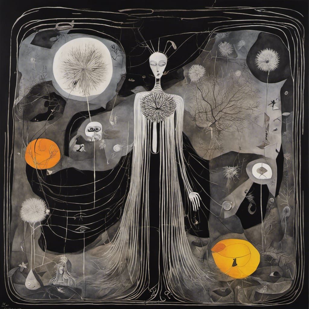 Surreal Witch in a Dreamscape, Salvador Dali Style