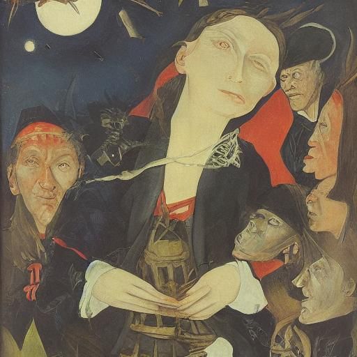 Surreal Vampire Creatures, Classic Art Style