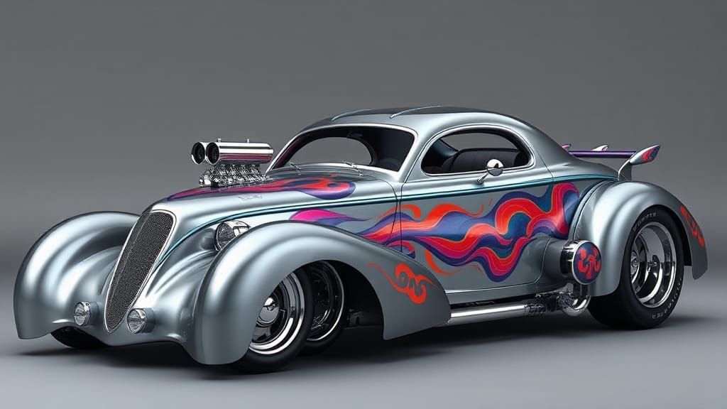 Nitrous Gasser with Manga Graphics in Futuristic Style