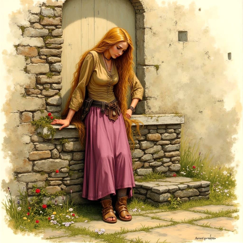 Rapunzel by anton pieck