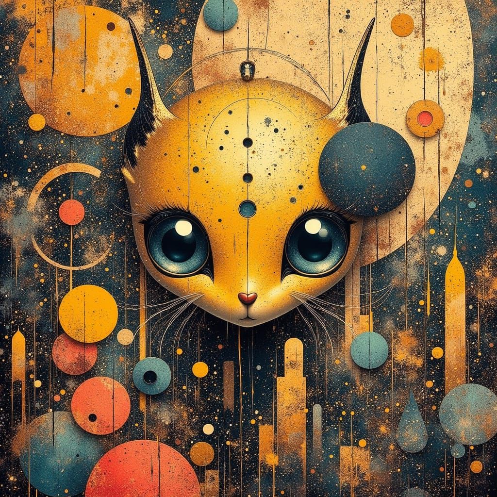 Surreal Metallic Creature Emerges from Art Nouveau Metropoli...