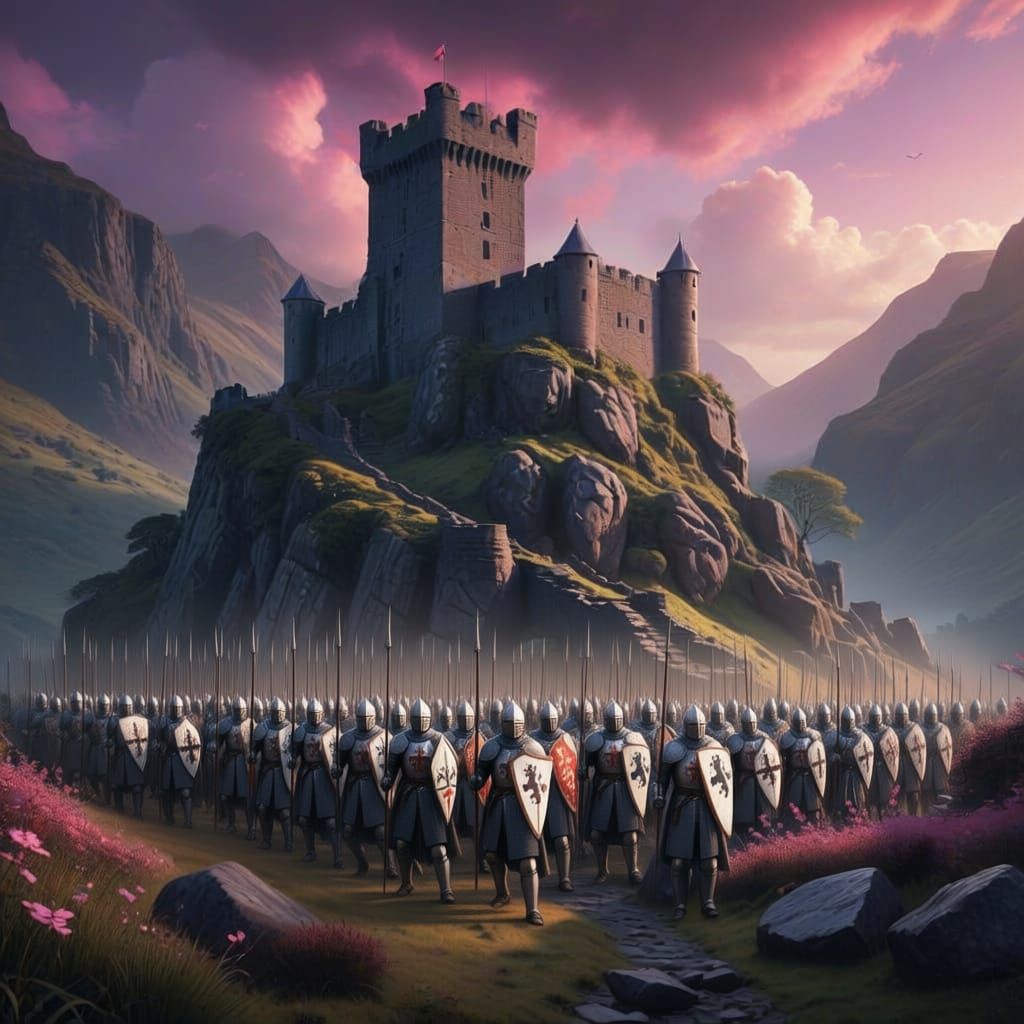 Majestic Templar Army Assembled for Battle